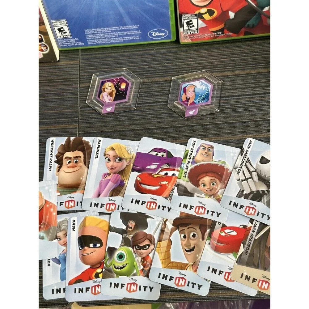 Disney Infinity Xbox 360 Jasmine Rapunzel‎ Anna Ronan Book Discs Figures Games